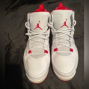 Jordan Flight Club ‘91 'White Mystic Hibiscus' White Red Men’s Sz 10.5